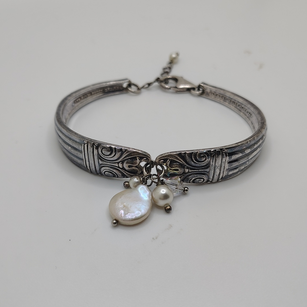 Harmony  Bracelet with Pearl Accents / 925 Clasp